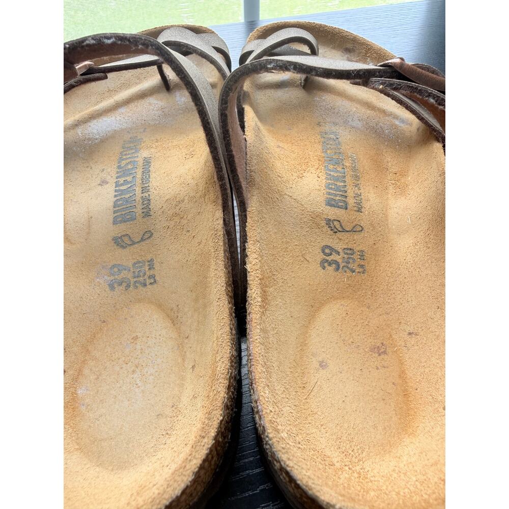 Birkenstock Mayari Brown Birko-Flor Sandals Size 39 EU 8-8.5 US Toe Loop - Picture 2 of 10